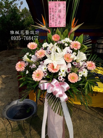 八德殯儀館送花籃推薦斗六花店，中部花店外送