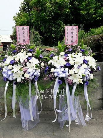 北斗殯儀館送花，北斗鎮第二殯儀館花柱外送北斗鎮生命禮儀管理所